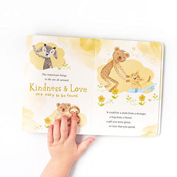 Slumberkins Honey Bear Board Book & Bee Mini | Teach Kids Gratitude & Support Emotional Intelligence For Ages 0+ (Bee)