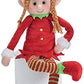 Oulaiz Posable Plush Elf Doll Elves Set Of Boy Elf And Girl Elf With Bendable Arms And Legs Fun Christmas Decoration