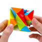 YunTeng Cube Twist 3x3 Speed Cube - Vivid Color Plastic Puzzle Toy, Red/Yellow/Green