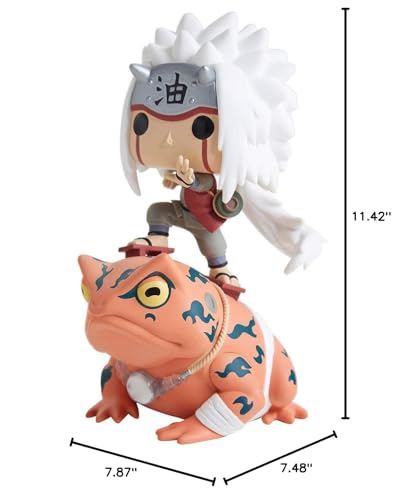Funko POP! Rides Naruto Shippuden Jiraiya on Toad H.T. Exclusive - Multicolor, Model FUN45624, Plastic Collectible Figure