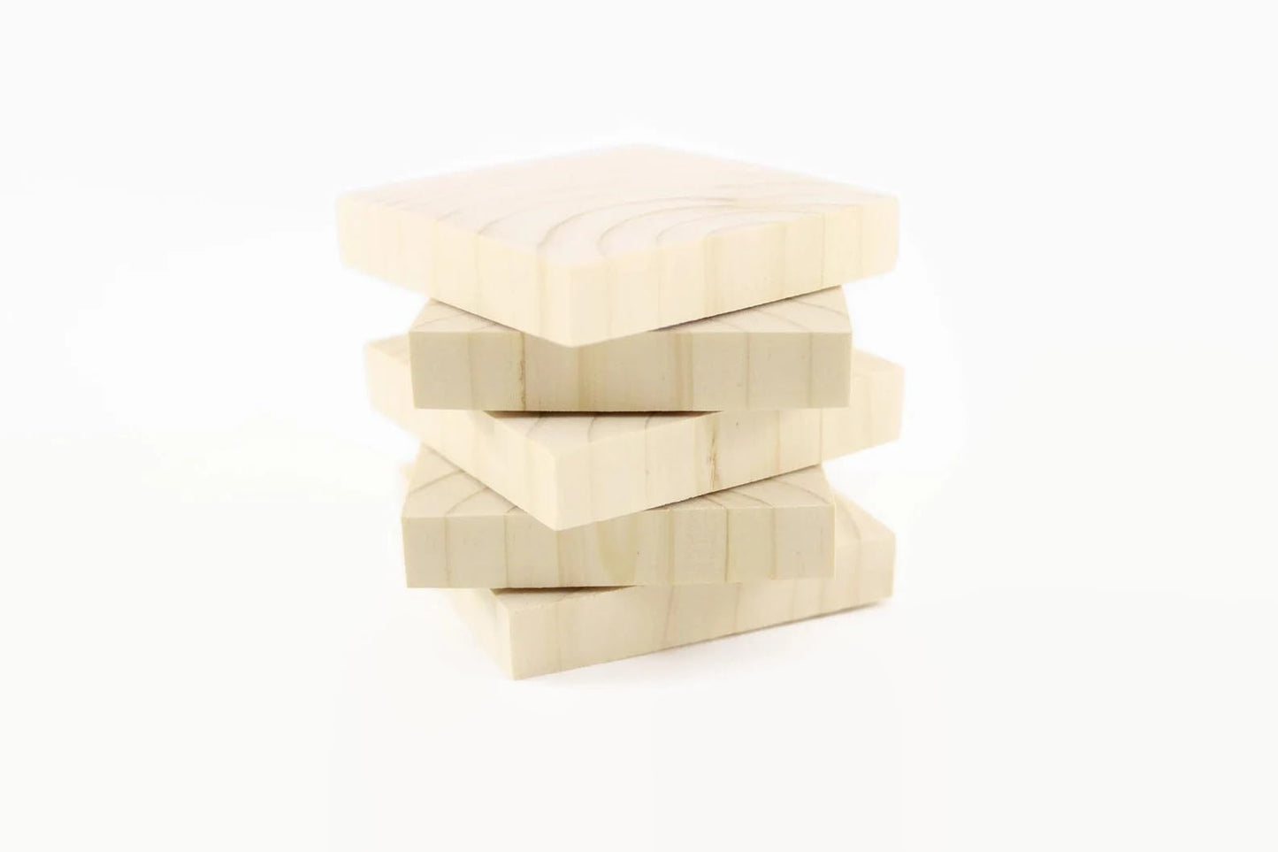 Unfinished Wood Blocks For Crafts, 2 X 2 Inch Pine Wood Board Wooden Square Blocks Craft Panels For Art And Crafts, Engraving, P