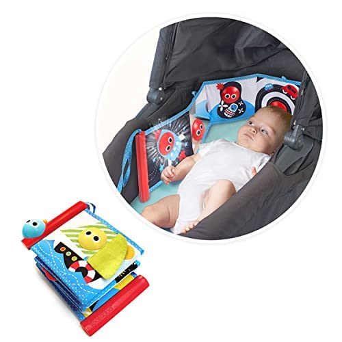 Yookidoo First Soft Cloth Baby Book - Lights and Music (0 to 12 Months). Essential Toy for Infant and Newborns Playmats Promote