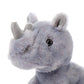 The Petting Zoo Rhino Stuffed Animal, Gifts For Kids, Wild Onez Zoo Animals, Rhino Plush Toy 9 Inches