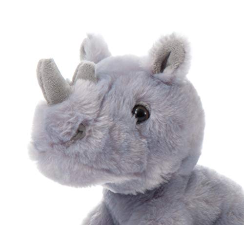 The Petting Zoo Rhino Stuffed Animal, Gifts For Kids, Wild Onez Zoo Animals, Rhino Plush Toy 9 Inches