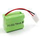 Gecoty 7.2V Ni-MH AA Rechargeable Battery Pack with Tamiya Plug for RC Trucks, Boats, Tanks - 2400mAh Model tech06