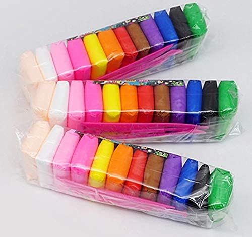 VaayuEStore Super Light Clay  Pack Of 3 Sets 36 Air Dried Colors Diy Craft Clay Kit For Kids Soft, NonToxic Art Fun & Creati