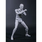 Souforce 1:12 Scale Male Figure Body 6In Flexible Grey Pocket Series Drawman Action Figure Doll Miniature Figure Collection