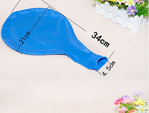 AnnoDeel 15pcs 36" Large Round Latex Balloons, Thick Rubber for Birthday, Wedding Party Decorations, Assorted Colors