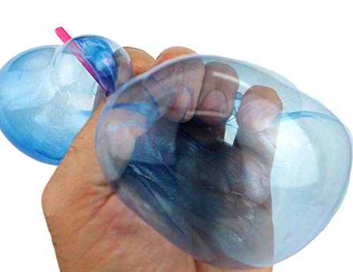 Ja-Ru Bloonies Magic Plastic Bubbles Balloons Variety Pack (8 Tubes Per Pack)| Kids Super Elastic | Blow Up Balloons With Straw | Party Favors And Gifts Fidget Toy. 774-1A