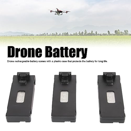 Bewinner 3PCS 3.7V 2600mAh LiPo Battery, High Battery Capacity, Rechargeable Quadcopter Drone Lithium Batter for E88max E99max P