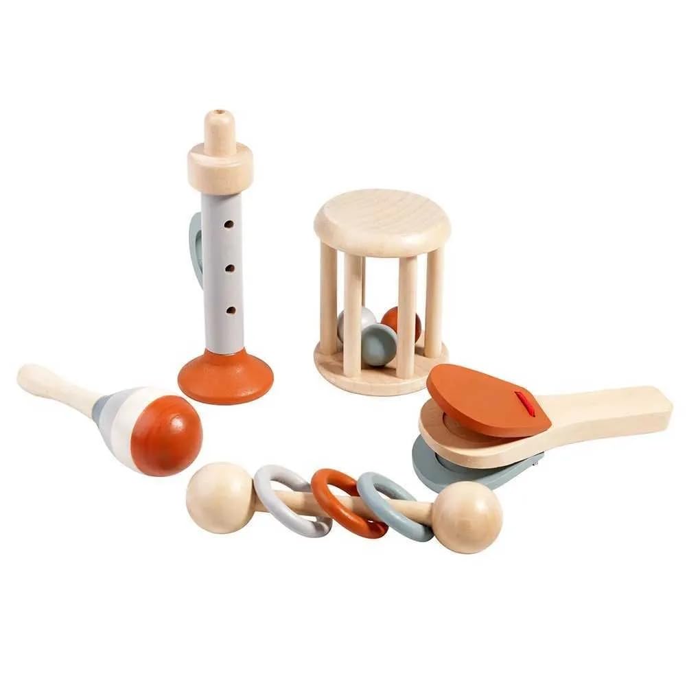 Zubat Baby ChildrenS Musical Instruments, Baby Musical Wooden Toy From 6 9 12 Months, Monressori ChildrenS Musical Instruments