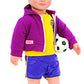 Our Generation Dolls Team Player Doll Soccer Outfit, 18'
