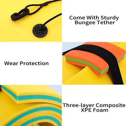 Outroad 12FT Floating Water Pad Mat, 3 Layers XPE Foam Lily Pad for Beach, Ocean, Lake, Roll-Up Floating Island for Water Recrea