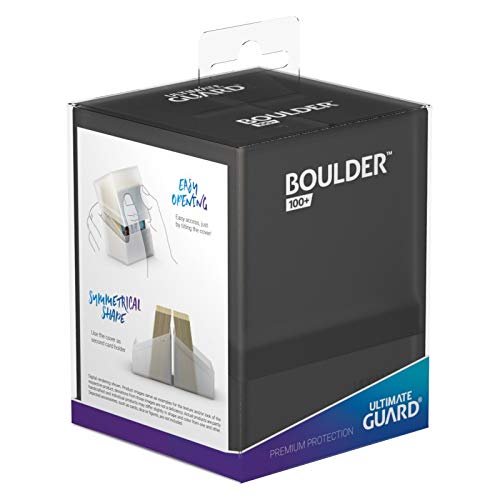 Ultimate Guard Boulder 100+ Classic, Deck Case For 100 Double-Sleeved Tcg Cards, Onyx, Secure & Durable Storage For Trading Card Games, Soft-Touch Finish