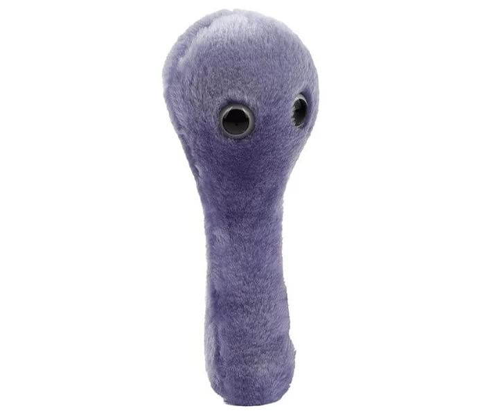 GIANT MICROBES C. Diff Plush Toy - 7" White Soft Toy, Model GMD0105, Perfect for Education and Fun