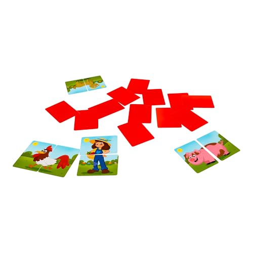 ORCHARD TOYS Farmyard Heads & Tails Game - 24 Chunky Cards, Ages 18 Months+, Multicolor, Model 91054