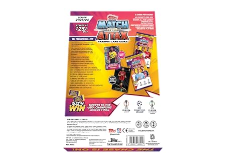 Topps Uefa Champions League Match Attax 23/24 Trading And Collectible Card Game(Flow Pack- Pack Of 40)