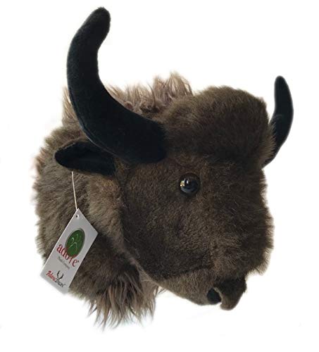 Adore Plush Company 12" Bill The Buffalo Stuffed Animal Wall Mount - Brown Plush, Model 2104