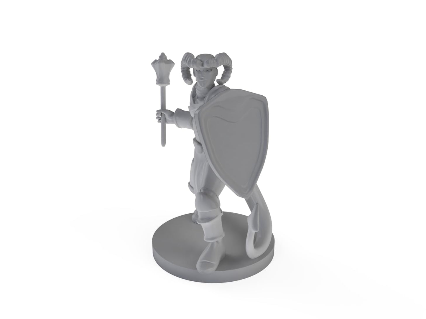Tiefling Male Cleric Tabletop Dnd Gaming Miniature