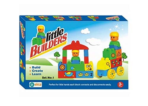 Mky Little Builders Set 1 (Building Blocks),Multi