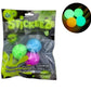 Stickeez 6 Pack Glow In The Dark Squishy Sticky Ceiling Balls - Assorted Luminescent Colors - 6Pcs Fun Glowing Stick On Wall Squ