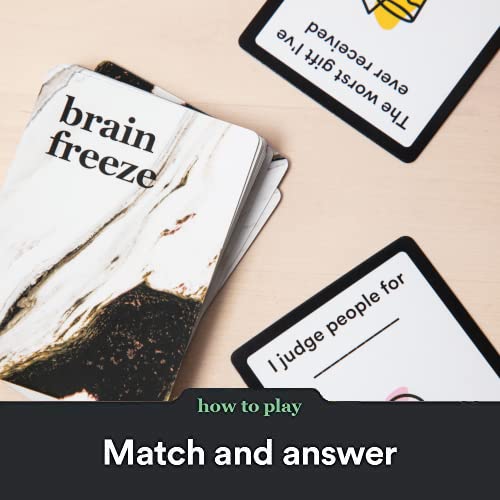 Player Ten Brain Freeze After Dark Party Game - Hilarious Card Game for Friends, Family, and Parties - Multicolor - Model BRFRNSFW01