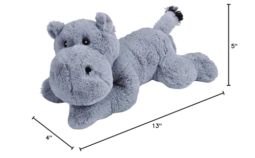 Wild Republic Ecokins Hippo Stuffed Animal 12 Inch, Eco Friendly Gifts For Kids, Plush Toy, Handcrafted Using 16 Recycled Plastic Water Bottles