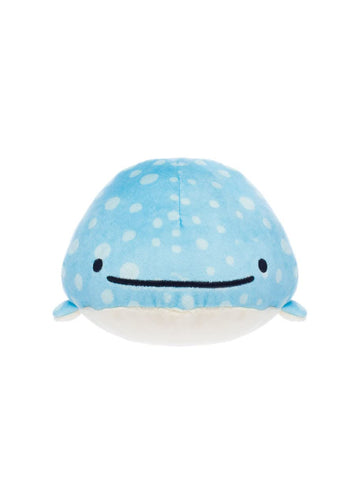 Aqi Jinbesan Whale Plush With Nekonbu And Ika - 9-Inch Plush