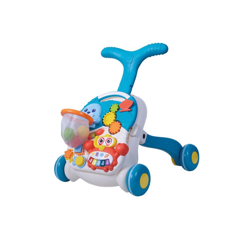 Puchi 2In1 Baby Walker & Active Table | Multifunctional Music Stroller For Babies And Toddlers | Engaging Toys And Activity Ta