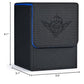 ZLCA Card Deck Box for Trading Cards with 2 Dividers, Card Storage Box Fits 100+ Single Sleeved Cards, PU Leather Strong Magnet