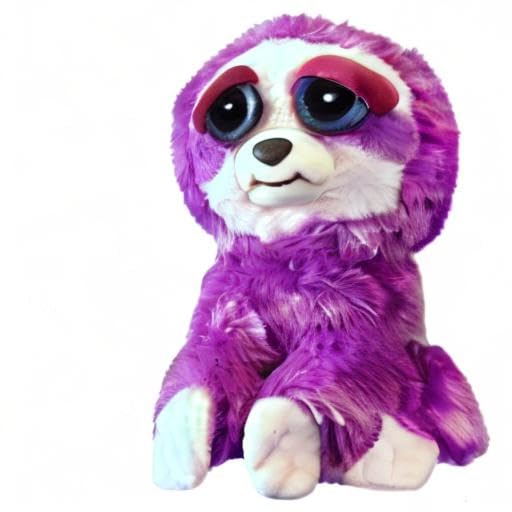 Feisty Pets Plush Purple Sloth-Lightningbolt Lucy