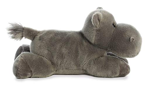 Aurora Adorable Flopsie Howie Hippo Stuffed Animal - Playful Ease - Timeless Companions - Gray 12 Inches