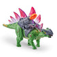 Robo Alive Dino Wars Stegosaurus Toy - Green, Red, Grey - Plastic - Model 20196