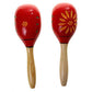 Zoomella Hand Percussion Wooden Maraca Children Musical Instrument Toys Red|Shakers & Small Percussion| Shakers & Small Percussi