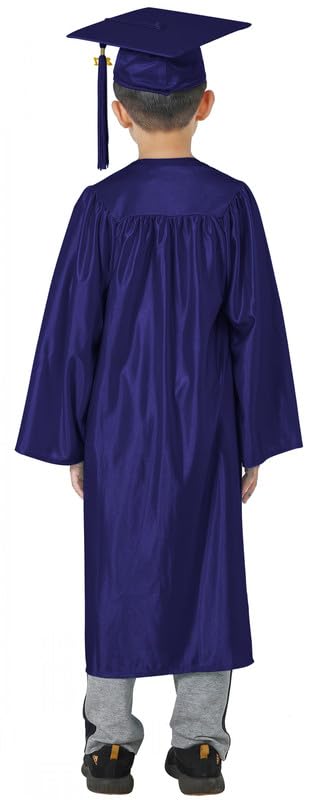 GraduatePro Kindergarten Graduation Cap and Gown Package Class of 2025 for Kids with Stole Certificate as Party Gift Navy 27