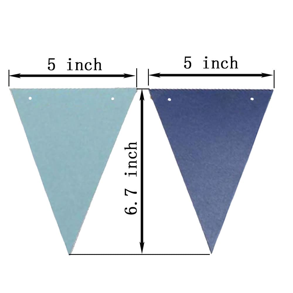 Zooyoo 20 Feet Red Glitter Pennant Banner, Paper Triangle Flags Bunting For Baby Birthday Party, Wedding Decor, Baby Shower, 30P