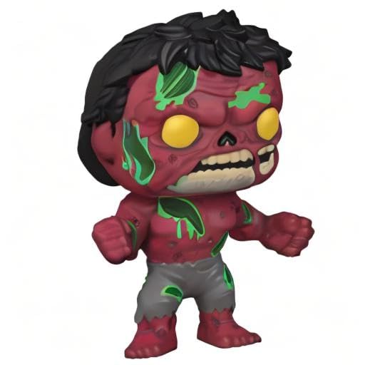 Funko Pop Marvel: Marvel Zombies - Red Hulk, 3.75 Inches, Multicolor