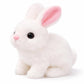 HMKs Interactive Walking & Talking Rabbit Toy  Realistic Plush Bunny with Sound, Hopping Action, Wiggle Ears & Twitch Nose, So