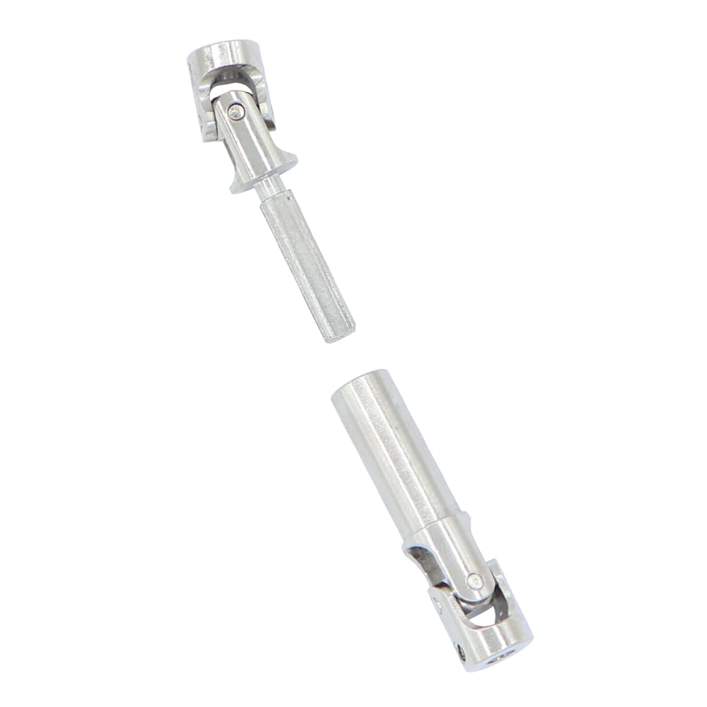 2PCS Metal Drive Shaft Front Rear Center Shaft for FMS FCX24 1/24 RC Crawler Car Upgrade Parts