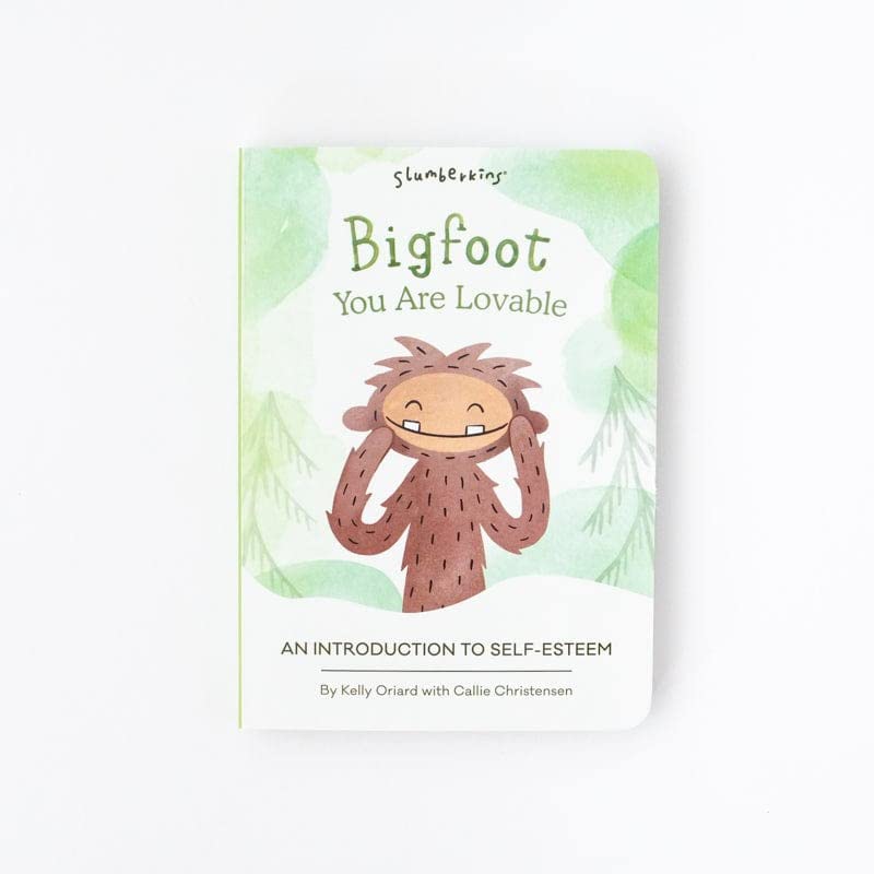 Slumberkins Bigfoot, You are Lovable Board Book & Bunny Mini | Supports Self-Esteem & Social Emotional Intelligence for Ages 0+