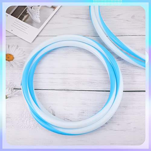 Jerify 4 Pack Led Hoop Light Up Hoop Led Glowing Lights Fitness Exercise Hoop 10 Color Changing Exercise Glowing Hoop For Dance Dark Fitness(23 Inch)