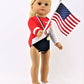 American Fashion World Super Fun Gymnastic For 18-Inch Dolls| 5 Piece Set | Premium Quality & Trendy Design | Dolls Clothes | Outfit Fashions For Dolls For Popular Brands