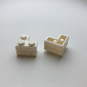 YUJHITP 300 Pcs White 1+2 Masonry Profile Bricks, Classic White Building Wall Bricks Blocks Bulk, Compatible with Lego Parts and