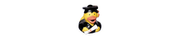 Chic Graduation Rubber Ducky Favor In Black & Yellow - 2' X 2.25'(Pack Of 1) - The Perfect Novelty Gift & Keepsake