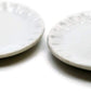 1shopforyou 10 x 30 mm.(3.ocm) White Scallop Plate Dish Dollhouse Miniature