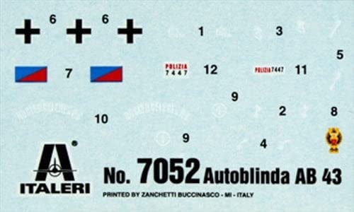 Italeri 7052S Autoblinda Ab 43