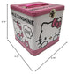 The Tin Box Company XL Hello Kitty Storage Tin with Handle - Pink and White, Tin Plate Steel, Model 697207