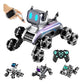 Vastromtoy Remote Control Stunt Car For Kids & Adults - 8Wd Gesture Sensor Rc Car With Lights, Music & Robot Dog Mode | Recharge