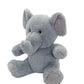 Anico 10'' Plush Grey Elephant With Embroidered Eyes