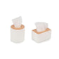 Dollhouse Tissue Box 2Pcs Miniature 1/12 House Accessories  Round Tube & Rectangle Paper Box Set for Toilet Living Room Decoration  Tissue Holder Model for DIY Craft (1:12 Scale)
